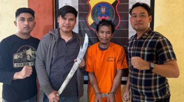 Nurdiansyah Alias Wak Anda Ditangkap karena Ancam Kades Pakai Parang