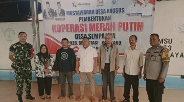 Pembentukan Pengurus Koperasi Merah Putih Desa Sempajaya Sukses,Disambut Positif Oleh Warga