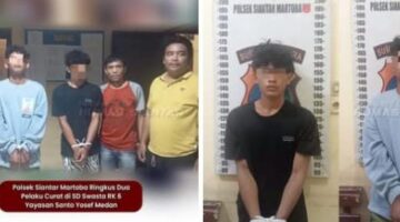 Polsek Siantar Martoba Ringkus Dua Pelaku Curat di SD Swasta RK 6 Yayasan Santo Yosef Medan