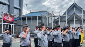 Refleksi Semangat Persatuan dan Kesatuan, Rutan Kabanjahe Gelar Upacara Hari Kesadaran Nasional